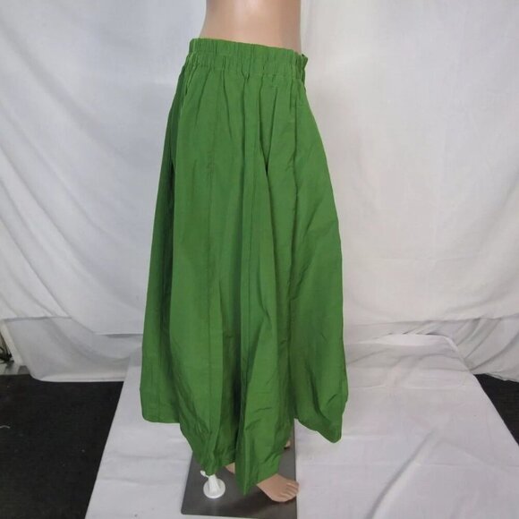 NEW BITTE KAI RAND Womens Cotton Blend Full Maxi Skirt Size M Kelly Green - Picture 6 of 7